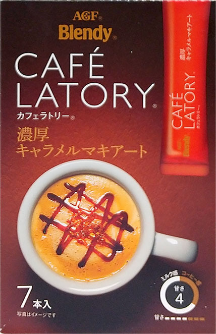 AGF　Blendy CAFE LATORY(カフェラトリー)　濃厚キャラメルマキアート